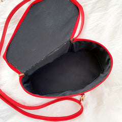 Retro Cross Print Coffin Shape Goth Shoulder Bag