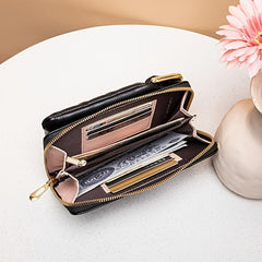 Argyle Embossed Clip Phone Bag Women's Mini Crossbody Bag