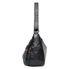 Floral Pattern Crossbody Bag for Women with Zipper Closure