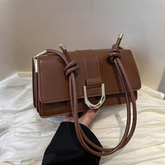 Minimalist Square Flap Shoulder Bag Vintage Bag
