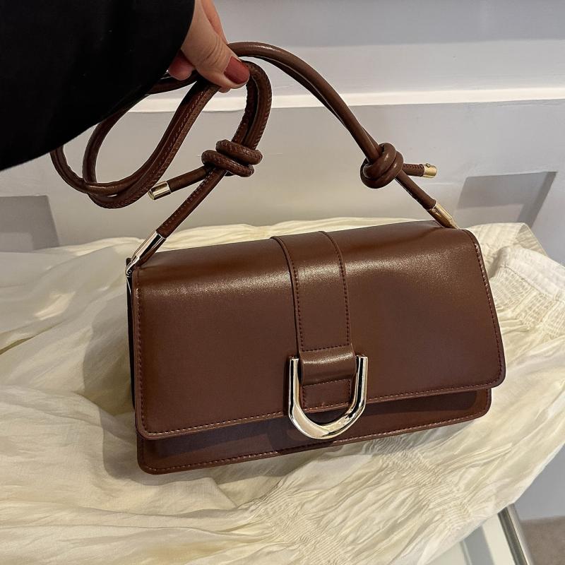 Minimalist Square Flap Shoulder Bag Vintage Bag