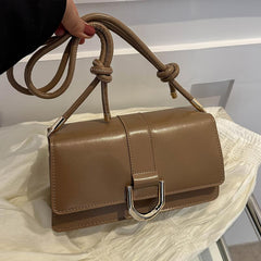 Minimalist Square Flap Shoulder Bag Vintage Bag