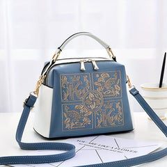 Textured Satchel Crossbody Bag