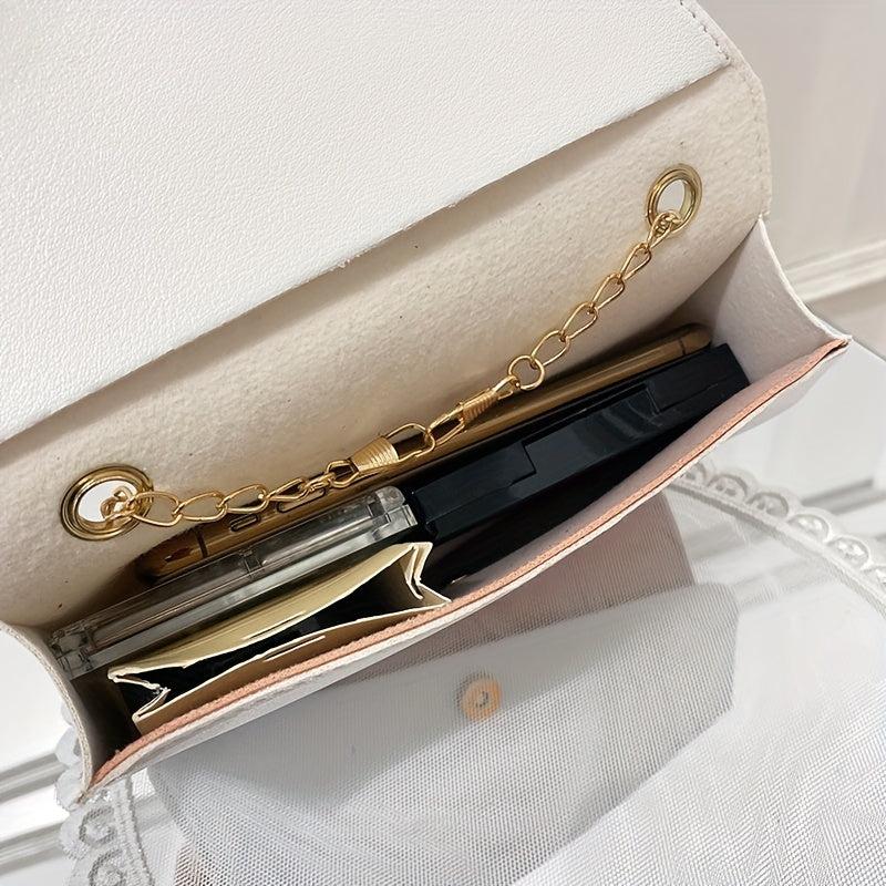 Colorblock Crossbody Bag Envelope Flap Shoulder Handbag
