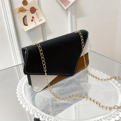 Colorblock Crossbody Bag Envelope Flap Shoulder Handbag