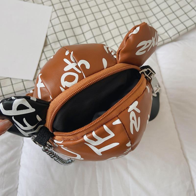 Graffiti Bear Coin Purse Crossbody Bag
