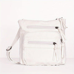 Vintage Crossbody Bag Zipper Purses Casual Shoulder Bag