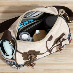 Vintage Ethnic Style Crossbody Bag Retro Bohemian Shoulder Bag