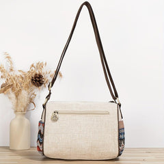 Vintage Ethnic Style Crossbody Bag Retro Bohemian Shoulder Bag