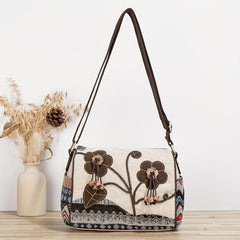 Vintage Ethnic Style Crossbody Bag Retro Bohemian Shoulder Bag
