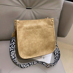 Leopard Crossbody Bag Vintage Square Purse For Women