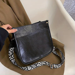 Leopard Crossbody Bag Vintage Square Purse For Women