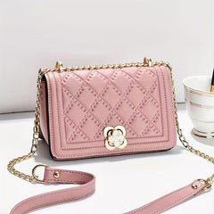 Rhombus Embossed Crossbody Bag Quilted Shoulder Bag