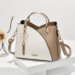 Colorblock Bucket Bag Classic Shoulder Bag For Work