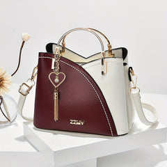 Colorblock Bucket Bag Classic Shoulder Bag For Work