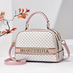 Vintage Top Handle Crossbody Bag PU Leather Satchel Bag Purse