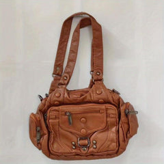 Large Capacity Crossbody Bag PU Leather Shoulder Handbag