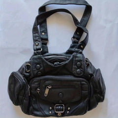 Large Capacity Crossbody Bag PU Leather Shoulder Handbag