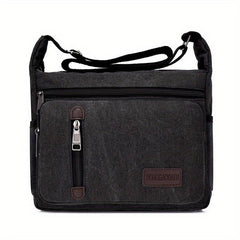 Functional Canvas Crossbody Bag Military Travel Hiking Shoulder Bag