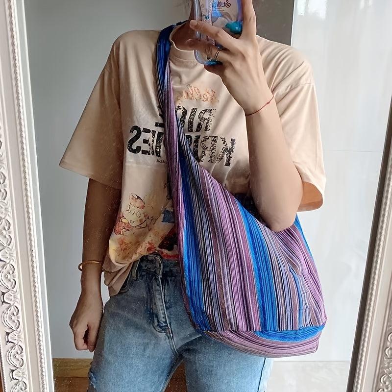Canvas Crossbody Bag Large Women's Handbag