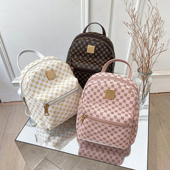 Geometric Pattern Backpack Lightweight Travel Vintage Bag
