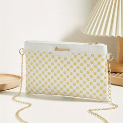 Polka Dot Crossbody Bag Chain Shoulder Square Purse