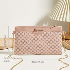Polka Dot Crossbody Bag Chain Shoulder Square Purse