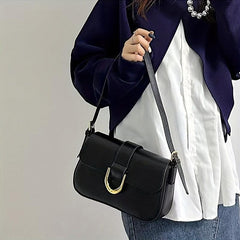 Stylish Faux Leather Crossbody Bag Waterproof Underarm Bag