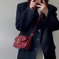 Stylish Faux Leather Crossbody Bag Waterproof Underarm Bag