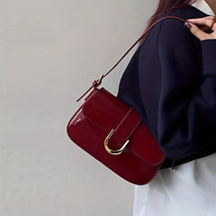 Stylish Faux Leather Crossbody Bag Waterproof Underarm Bag