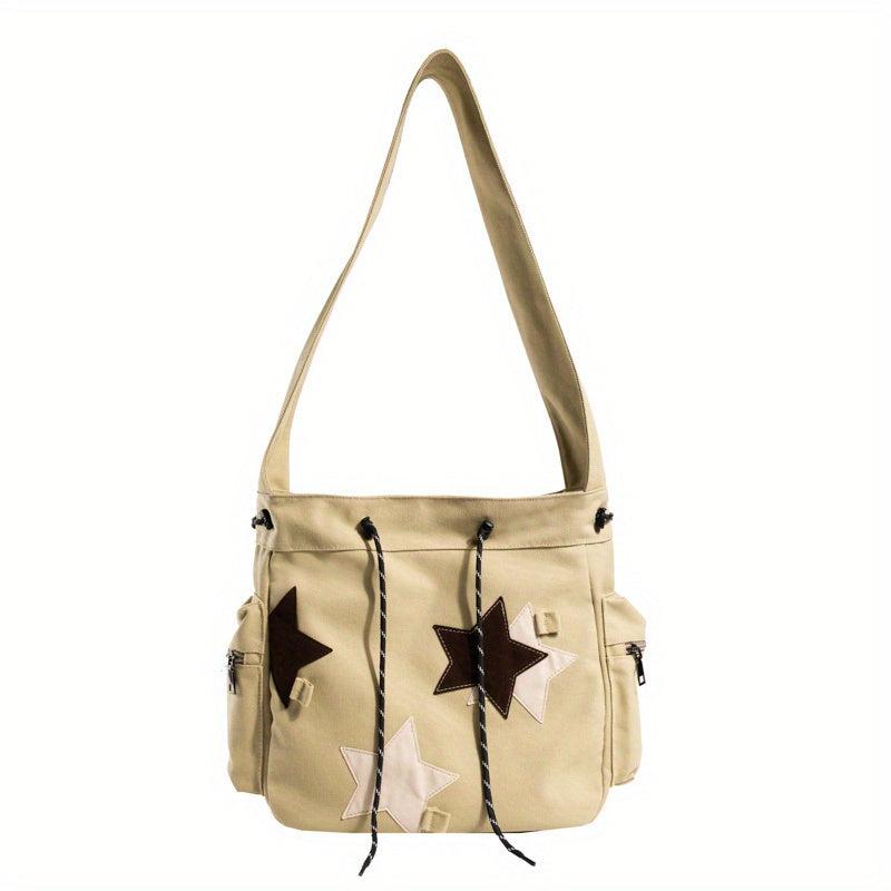 Stars Pattern Crossbody Bag Lightweight Shoulder Bag