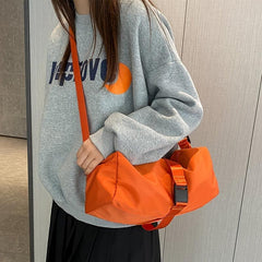 Classic Sport Duffel Bag Nylon Crossbody Shoulder Travel Bag
