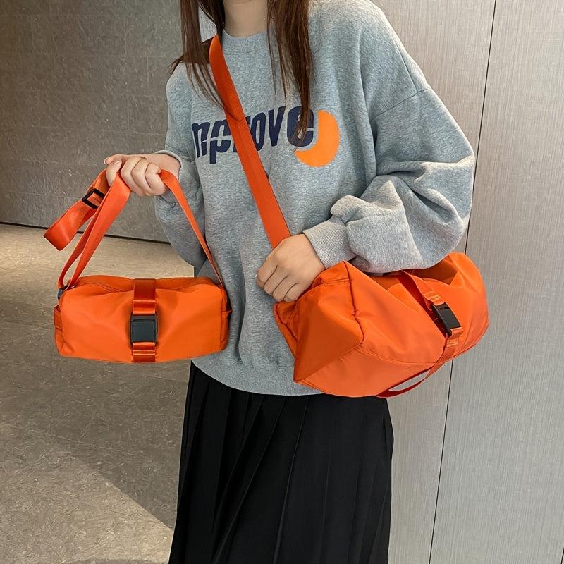 Classic Sport Duffel Bag Nylon Crossbody Shoulder Travel Bag