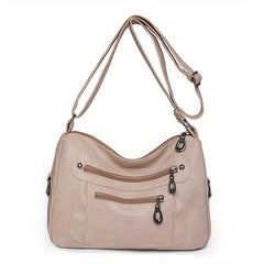 Vintage Studded Crossbody Bag for Elderly Women