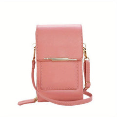 Clear Touch Screen Mobile Phone Bag Vertical Wallet Crossbody Purse