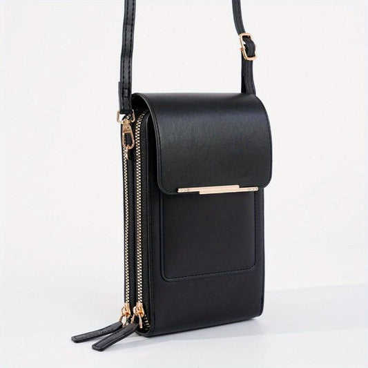 Clear Touch Screen Mobile Phone Bag Vertical Wallet Crossbody Purse
