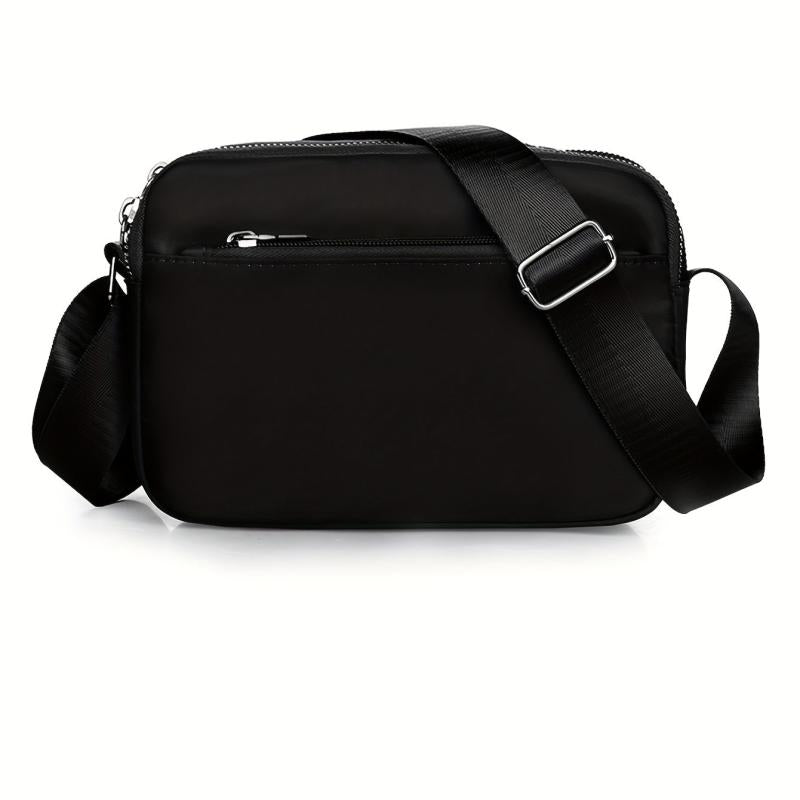 Quilted Crossbody Bag Nylon Shoulder Bag for Middle Aged and Elderly
