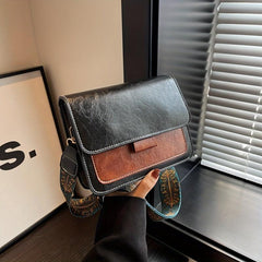Mini Vintage Crossbody Bag Retro Flap Shoulder Bag Women's Casual Grunge Handbag