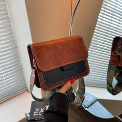 Mini Vintage Crossbody Bag Retro Flap Shoulder Bag Women's Casual Grunge Handbag