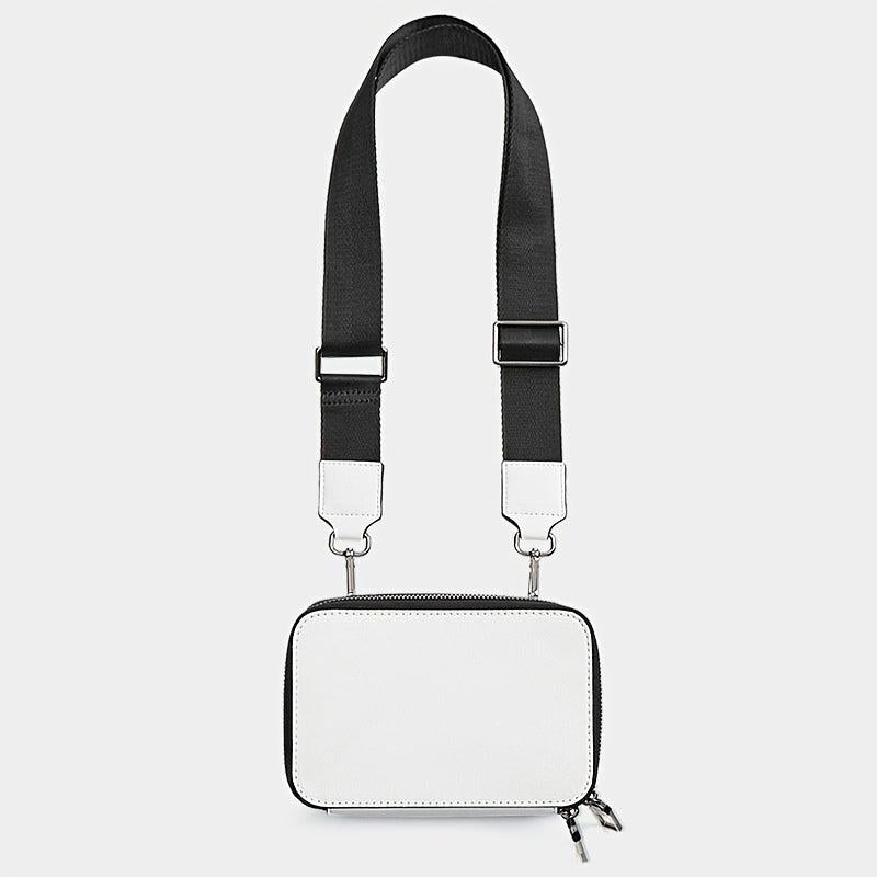 Zipper Crossbody Bag Casual All Match Shoulder Bag Portable Storage Bag
