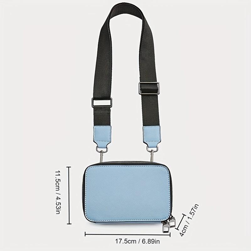 Zipper Crossbody Bag Casual All Match Shoulder Bag Portable Storage Bag