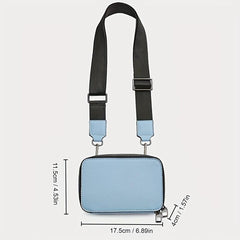 Zipper Crossbody Bag Casual All Match Shoulder Bag Portable Storage Bag