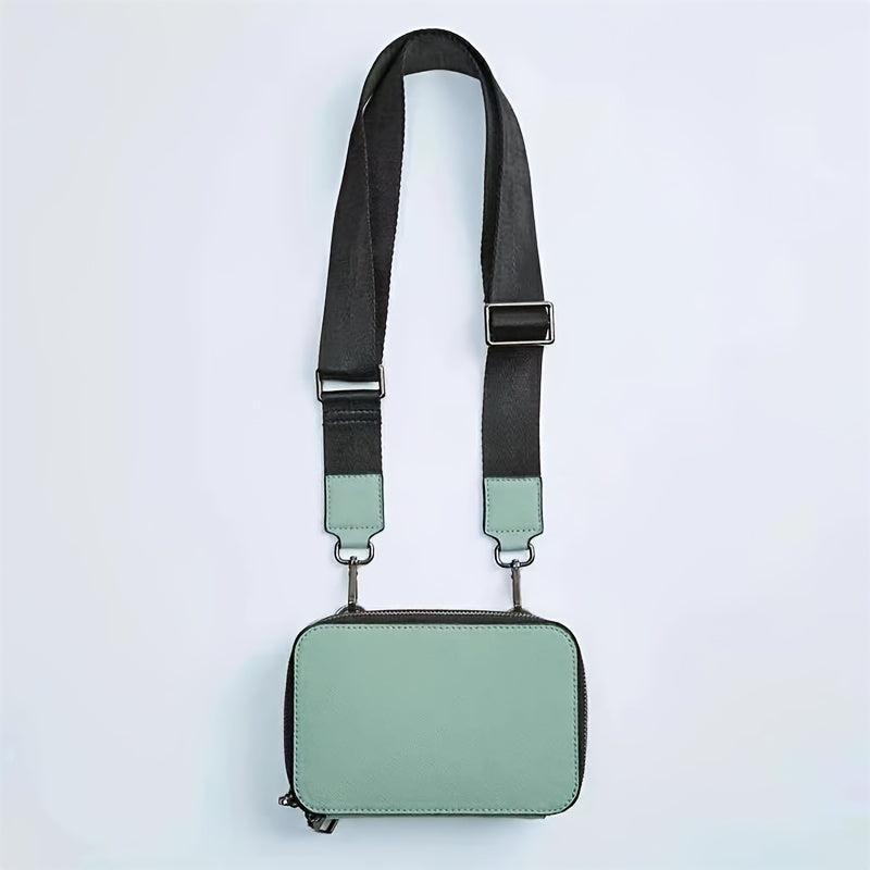 Zipper Crossbody Bag Casual All Match Shoulder Bag Portable Storage Bag