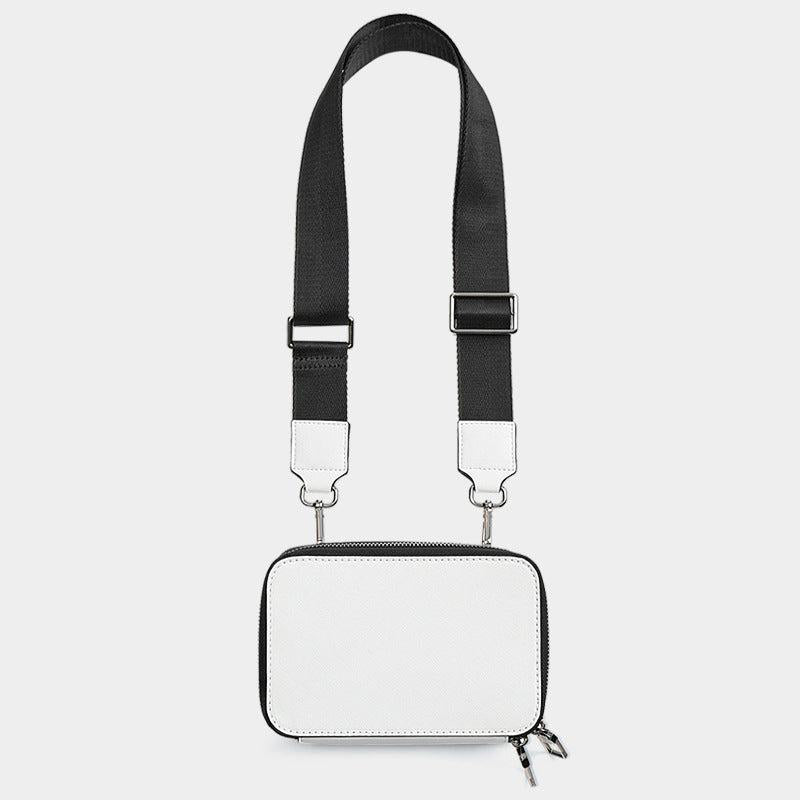 Zipper Crossbody Bag Casual All Match Shoulder Bag Portable Storage Bag