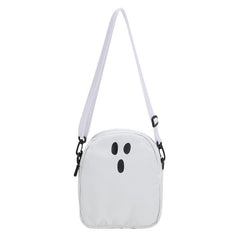 Mini Cartoon Print Phone Bag Zipper Crossbody Bag With Bag Charm