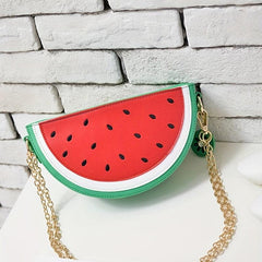 Watermelon Shaped Crossbody Bag Mini Shoulder Purse