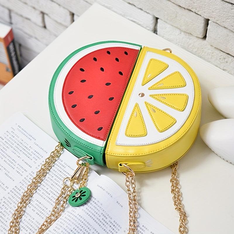 Watermelon Shaped Crossbody Bag Mini Shoulder Purse