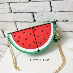 Watermelon Shaped Crossbody Bag Mini Shoulder Purse