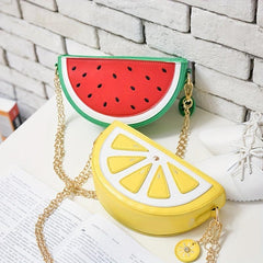 Watermelon Shaped Crossbody Bag Mini Shoulder Purse