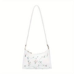 Embroidered Underarm Bag Stylish Crossbody